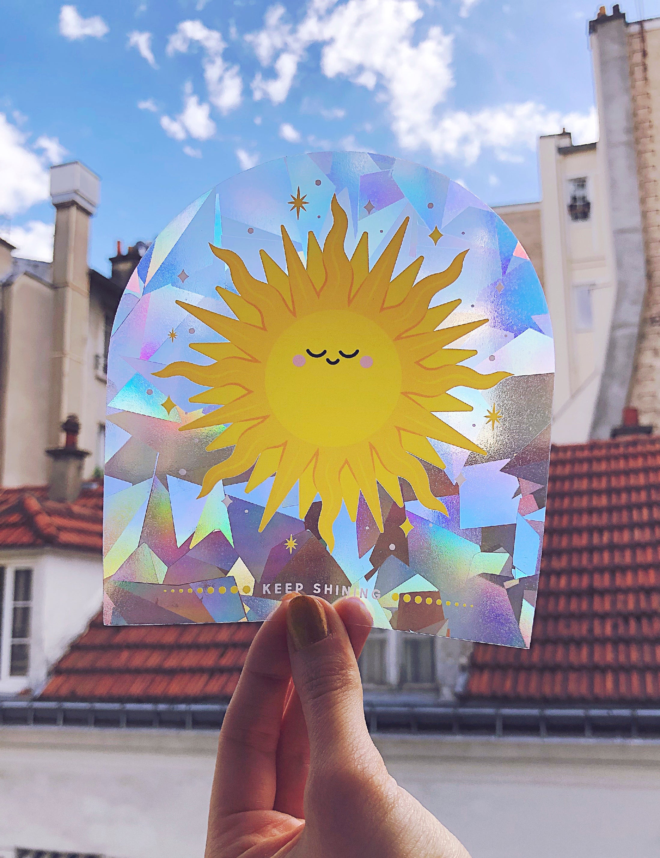 Keep shining &#39;sun&#39; Suncatcher Decal