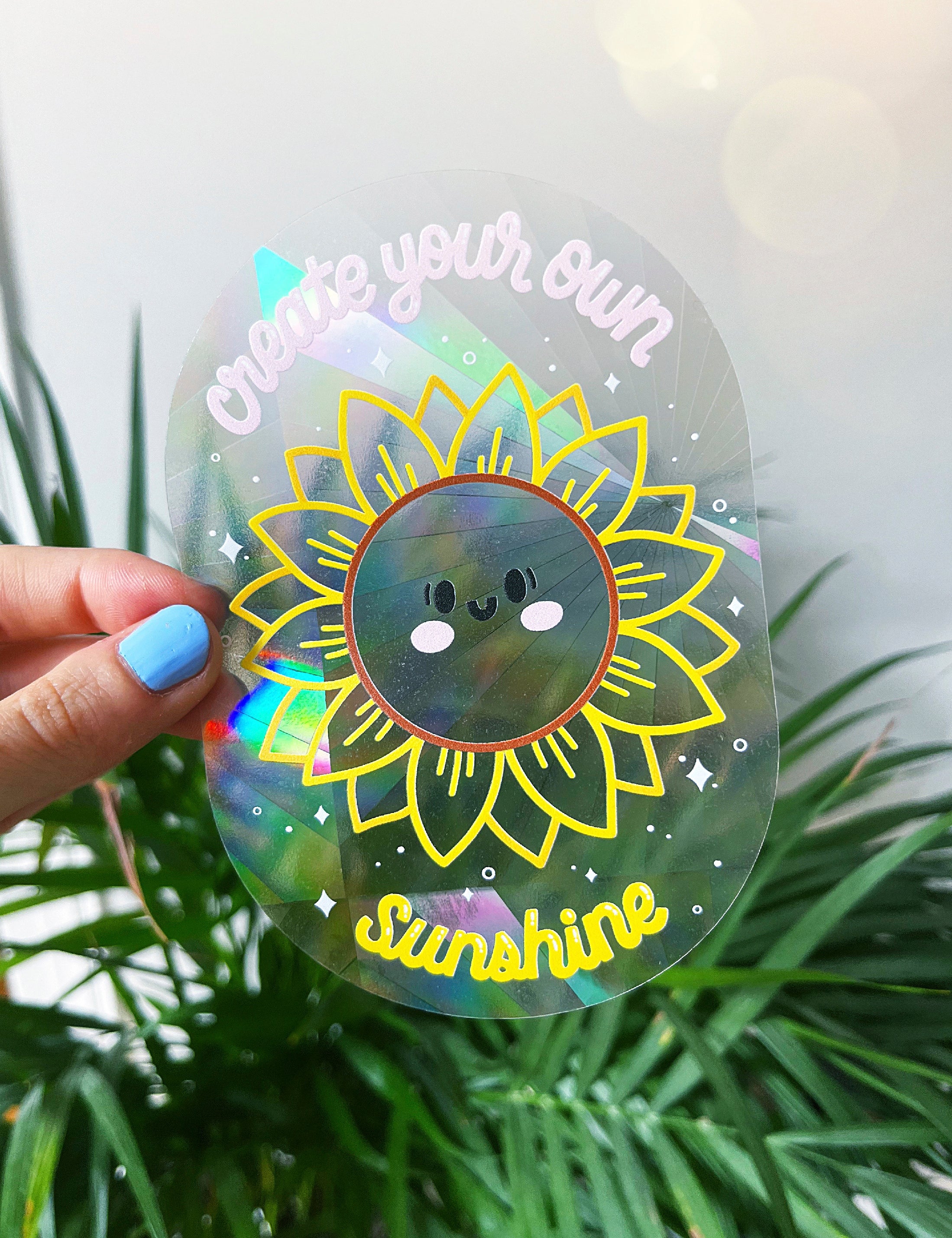 Create your own sunshine sunflower Suncatcher Decal