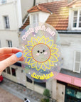 Create your own sunshine sunflower Suncatcher Decal