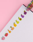 Fruit & Veggie butts clear Washi tape